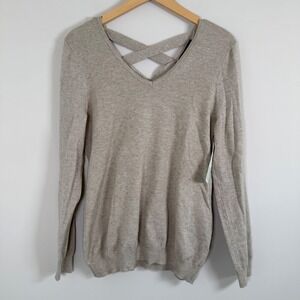 Love Ellie Stitch Fix Mia Back Criss Cross Detail Pullover Sweater Medium NWT‎